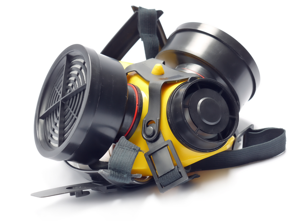 Respirator with interchangeable filter cartridges