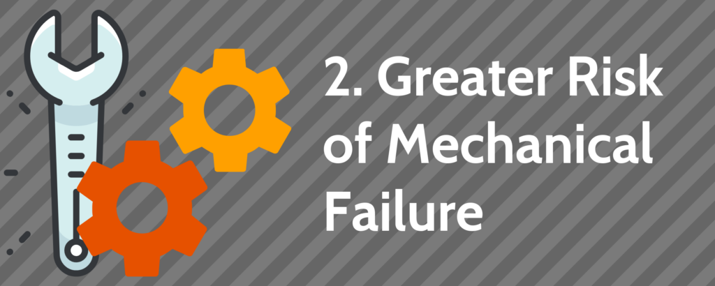 2. Greater Risk of Mechanical Failure