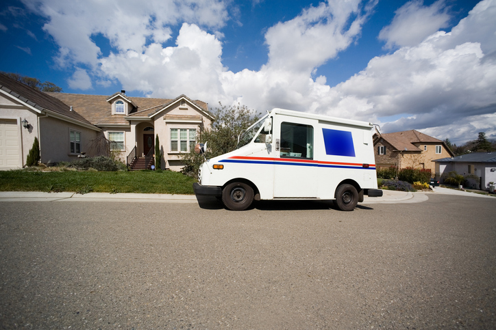 Mail truck in a residential area - what happens if a mail truck gets in an accident?